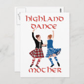 Scottish Highland Dance moeder Briefkaart (Voorkant / Achterkant)