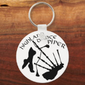 Scottish Highland Dance Piper Sleutelhanger (Voorkant)