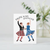 Scottish Highland Dance Reel Briefkaart (Staand voorkant)