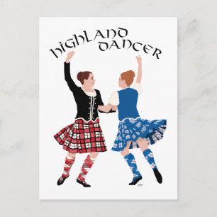 Scottish Highland Dance Reel Briefkaart