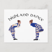 Scottish Highland Dance Reel Briefkaart (Voorkant)