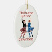 Scottish Highland Dance Teacher Keramisch Ornament (Rechts)