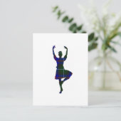 Scottish Highland Dancer Briefkaart (Staand voorkant)