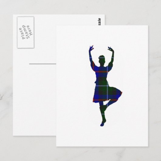 Scottish Highland Dancer Briefkaart (Voorkant / Achterkant)
