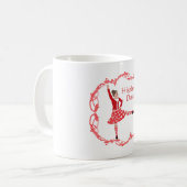 Scottish Highland Dancer Celtic Knotwork Red Koffiemok (Voorkant links)