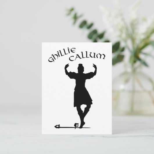 Scottish Highland Dancer Ghillie Callum Briefkaart (Staand voorkant)
