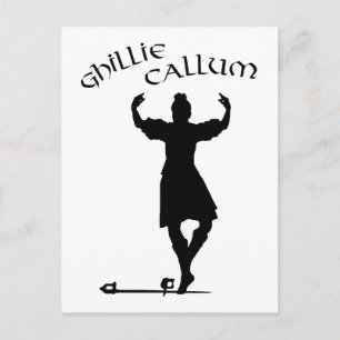 Scottish Highland Dancer Ghillie Callum Briefkaart