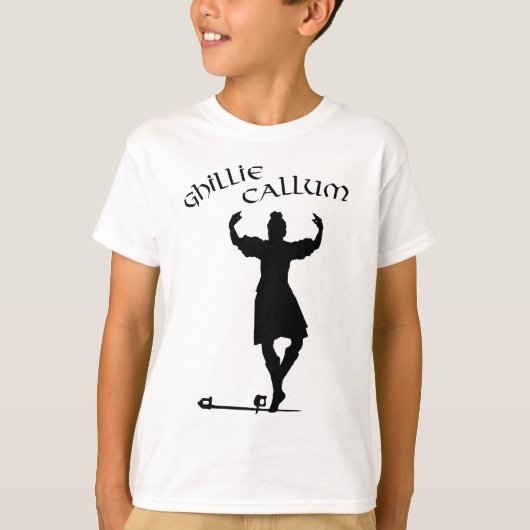 Scottish Highland Dancer Ghillie Callum T-shirt (Voorkant)