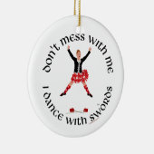 Scottish Highland Dancer Keramisch Ornament (Rechts)