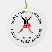 Scottish Highland Dancer Keramisch Ornament (Voorkant)