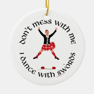 Scottish Highland Dancer Keramisch Ornament