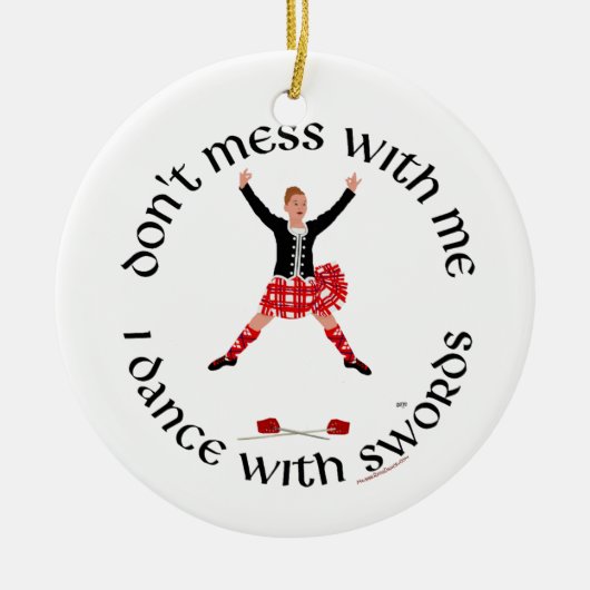 Scottish Highland Dancer Keramisch Ornament (Voorkant)