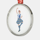 Scottish Highland Dancer - Nbad Pset Metalen Ornament (Links)