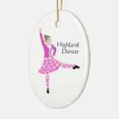 Scottish Highland Dancer Pink Keramisch Ornament (Links)