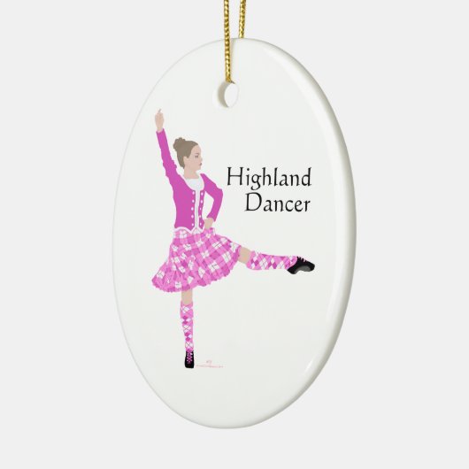 Scottish Highland Dancer Pink Keramisch Ornament (Links)