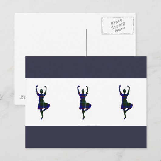 Scottish Highland Dancers Briefkaart (Voorkant / Achterkant)