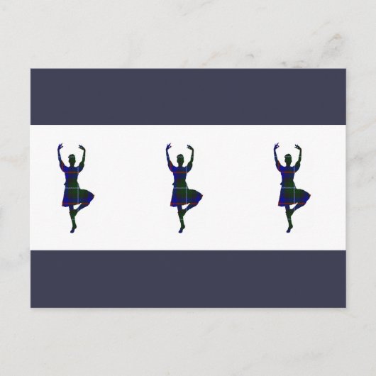 Scottish Highland Dancers Briefkaart (Voorkant)