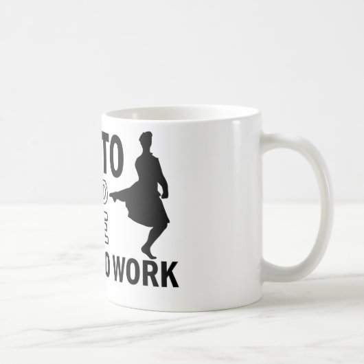 Scottish Highland dansende design Koffiemok (Rechts)