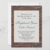 Scottish Highland Festival Antiek Map Elegant Kaart (Achterkant)