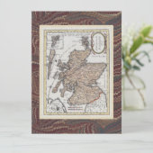 Scottish Highland Festival Antiek Map Elegant Kaart (Staand voorkant)
