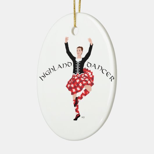 Scottish Highland Fling - Red Pset Keramisch Ornament (Links)