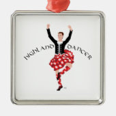 Scottish Highland Fling - Red Pset Metalen Ornament (Voorkant)