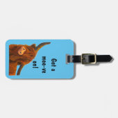 Scottish Highland Koe Bag Label Bagagelabel (Voorkant horizontaal)