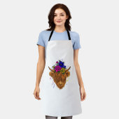 Scottish Highland Koe Cattle Koe Whisperer Farming Schort (Gedragen)