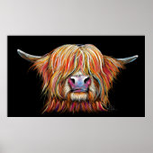 SCoTTiSH HigHLaND Koe "CHaRMeR" door SHiRLeY Mac Poster (Voorkant)