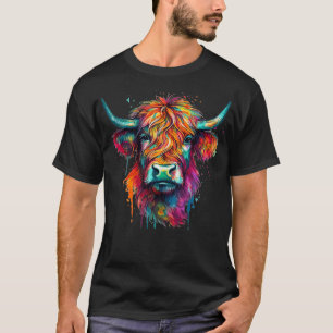 Scottish Highland Koe Face Highlander Cattle T-shirt