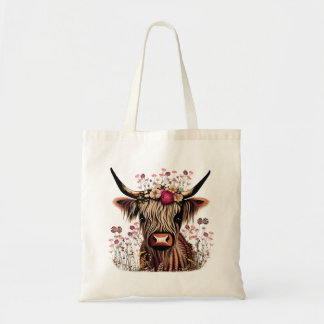 Scottish Highland Koe Grocery Tas | Sjabloon tas