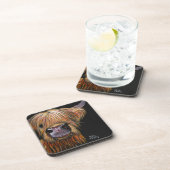 Scottish Highland Koe "Henry" Onderzetters set of  (Rechterzijde)