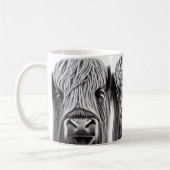Scottish Highland Koe Print Coffee Mok (Links)