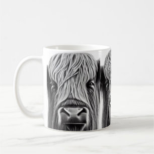 Scottish Highland Koe Print Coffee Mok