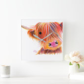 Scottish Highland Koe " SWEET SATSUMA " van Shirle Vierkante Klok (Huis)