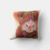 SCoTTiSH HigHLaND Koe ' THe Kind 2' door SHiRLeY M Kussen (Achterkant)