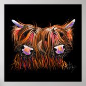 SCoTTiSH HigHLaND Koe ' THe LoVeLieS' door SHiRLeY Poster (Voorkant)