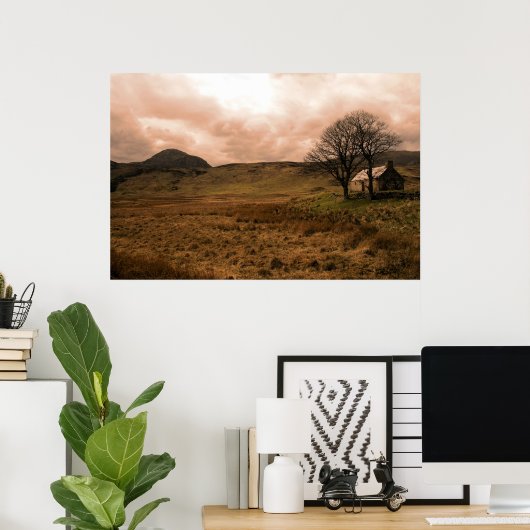 Scottish Highland Landscape Print (Thuiskantoor)