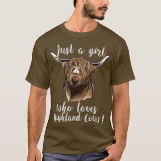 Scottish highland Scotland cattle animal cow  - 1  T-shirt