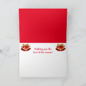 Scottish Highland Steer Funny Kerstmis Feestdagen Kaart (Binnen)