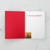 Scottish Highland Steer Kerstmis Feestdagen Kaart (Binnen)