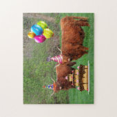Scottish Highland Steer Party Legpuzzel (Verticaal)