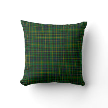 “SCOTTISH HIGHLAND TARTAN" THROW PILLOW DIGI-PRINT
