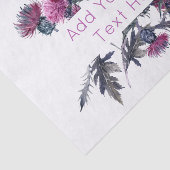 Scottish Highland Thistle Personalize Lijst Tissuepapier (Detail)