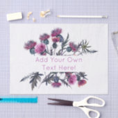 Scottish Highland Thistle Personalize Lijst Tissuepapier (Craft)
