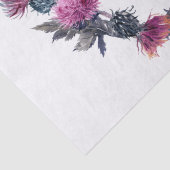 Scottish Highland Thistle Personalize Wreath Tissuepapier (Detail)