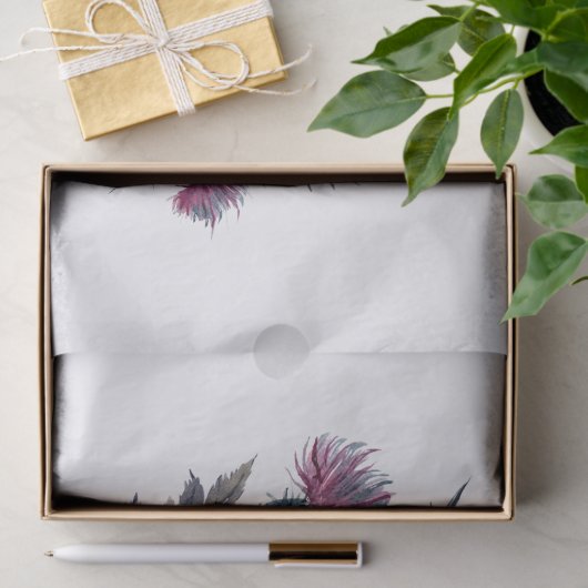 Scottish Highland Thistle Personalize Wreath Tissuepapier (Geschenk)