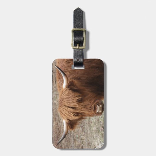 Scottish Highlander Bagagelabel (Voorkant verticaal)