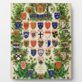 Scottish Highlander Clan Coat of Arms Shields Fotoplaat (Voorkant)