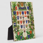 Scottish Highlander Clan Coat of Arms Shields Fotoplaat (Zijkant)